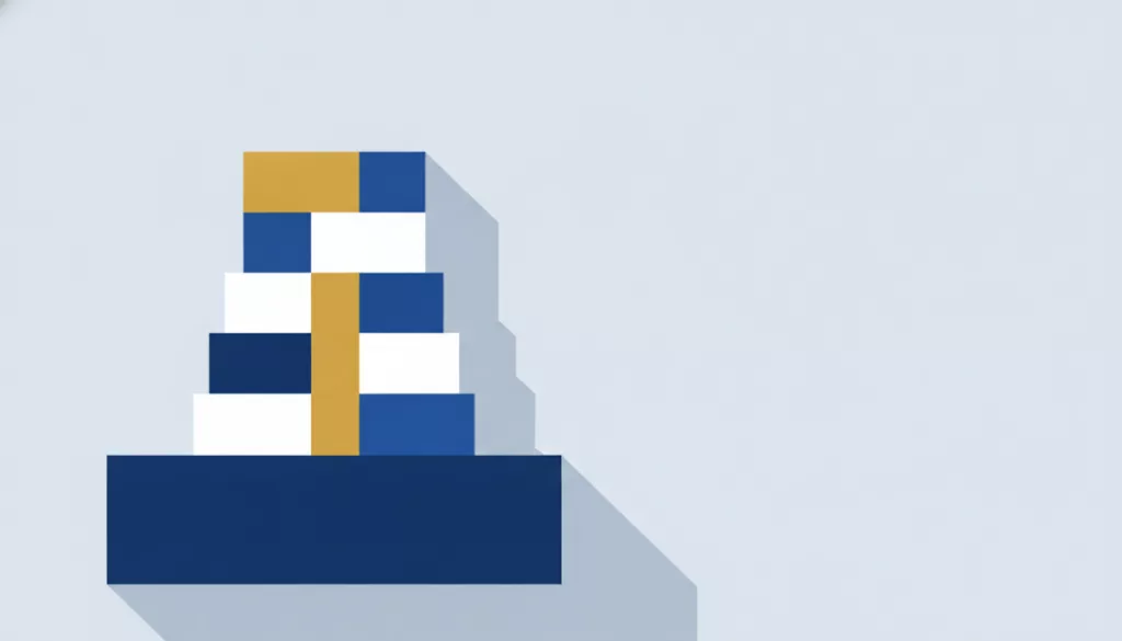 Illustration d'un socle renforçant la base d'une structure financière